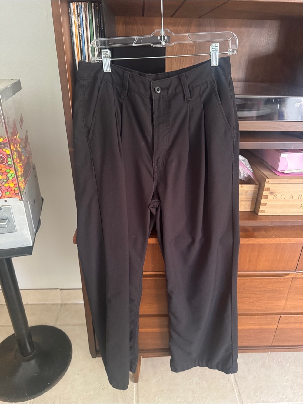Vans women’s Black Pleated Work Pants